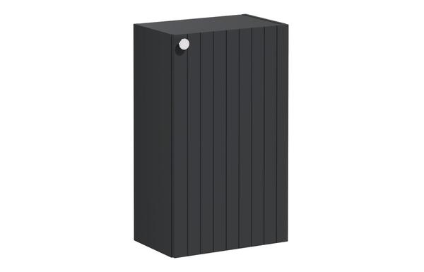 VitrA Root Groove 40cm 1 Door Slim Lower/Base Unit (RH Hinge) - Matt Graphite